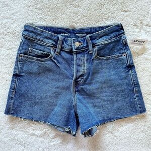 Old Navy Women's Classic Blue High Rise Jean Shorts Size 0